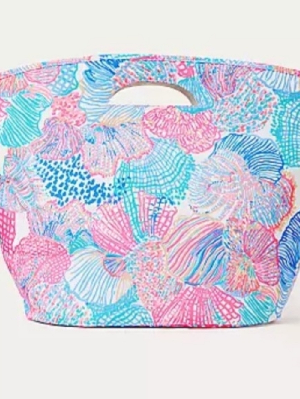 Lilly Pulitzers Colorful Seashell Print Tote/Cooler Bag - Pink & Blues - NWTS